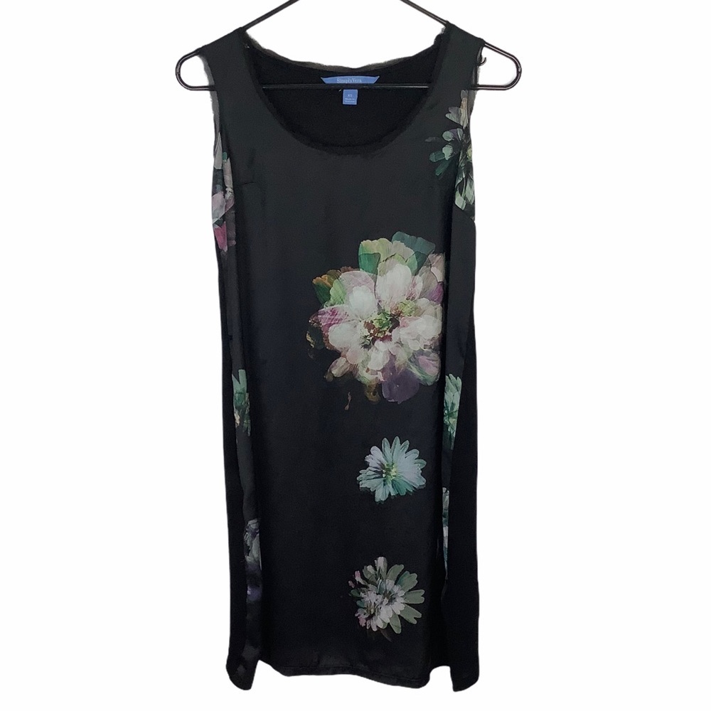 Simply Vera‎ Wang dress shift floral sleeveless Size XS